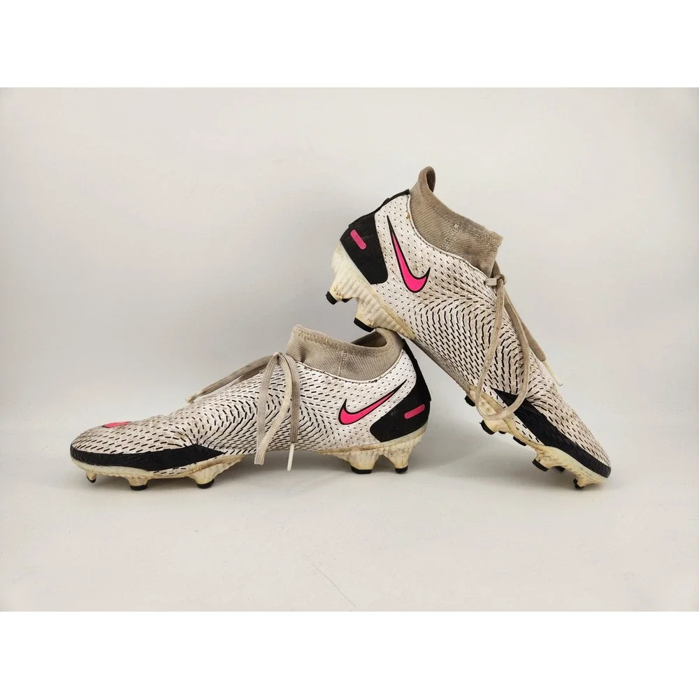 Nike‎ Phantom GT Academy DF MG Soccer Cleats Mens 7.5 White Pink Fair CW6667-160